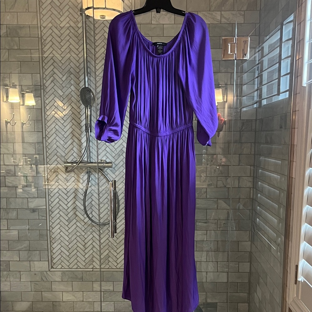 Smythe Vibrant Purple Long Sleeve Dress